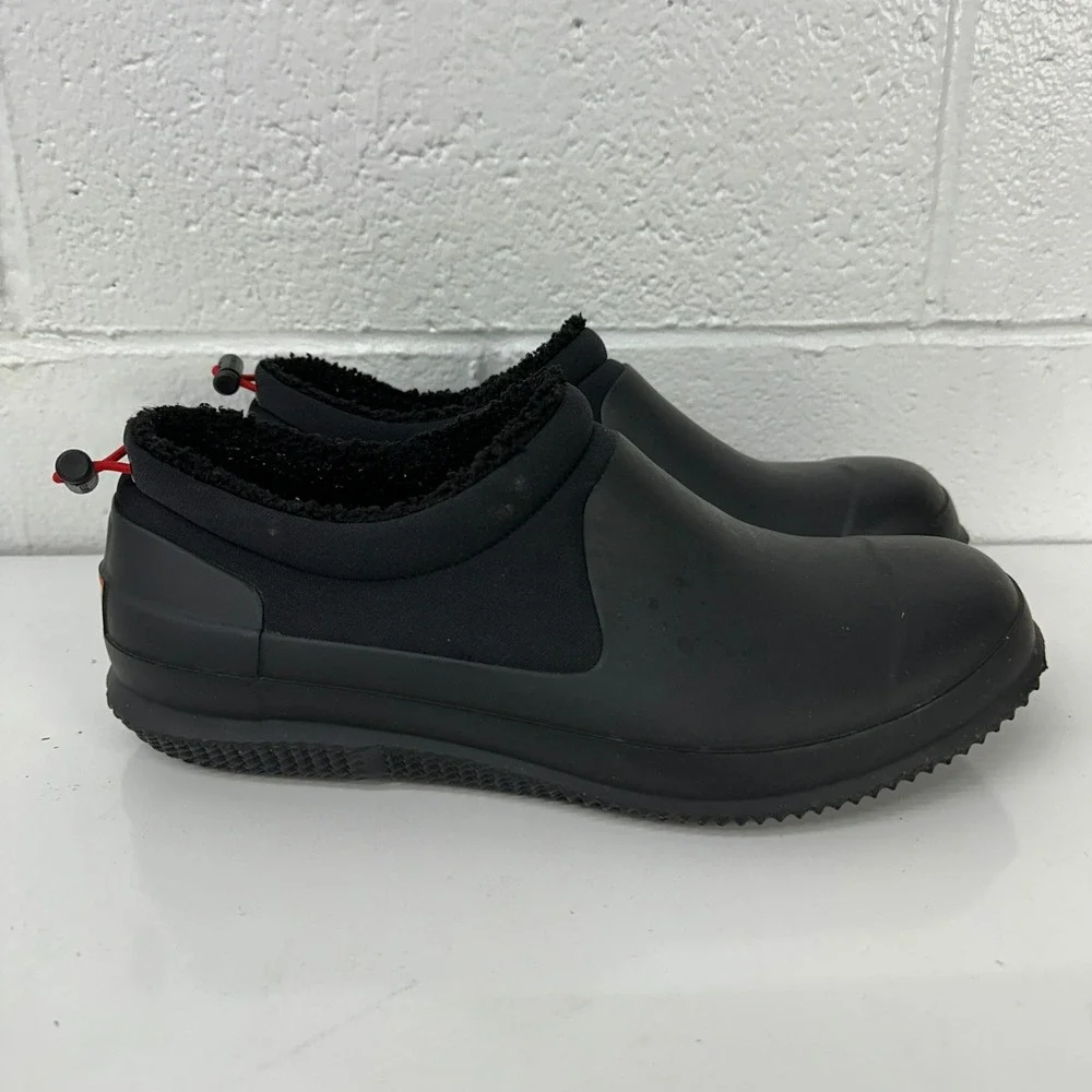 Hunter Sherpa Shoes Black Waterproof Slip On Insulated / Men's size 10